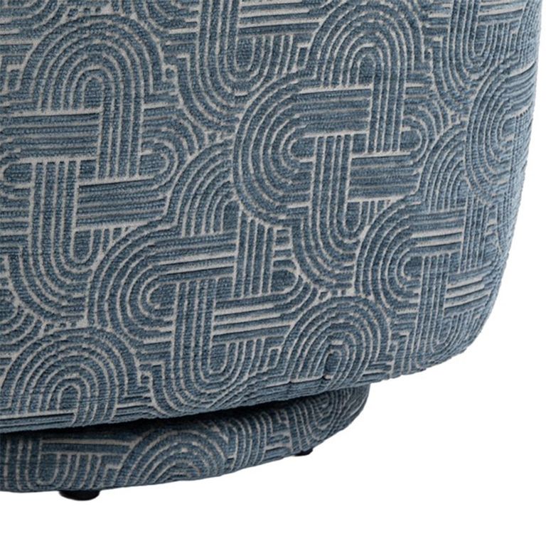 Aura Swivel Chair - Curved Back - Slate - Fabric