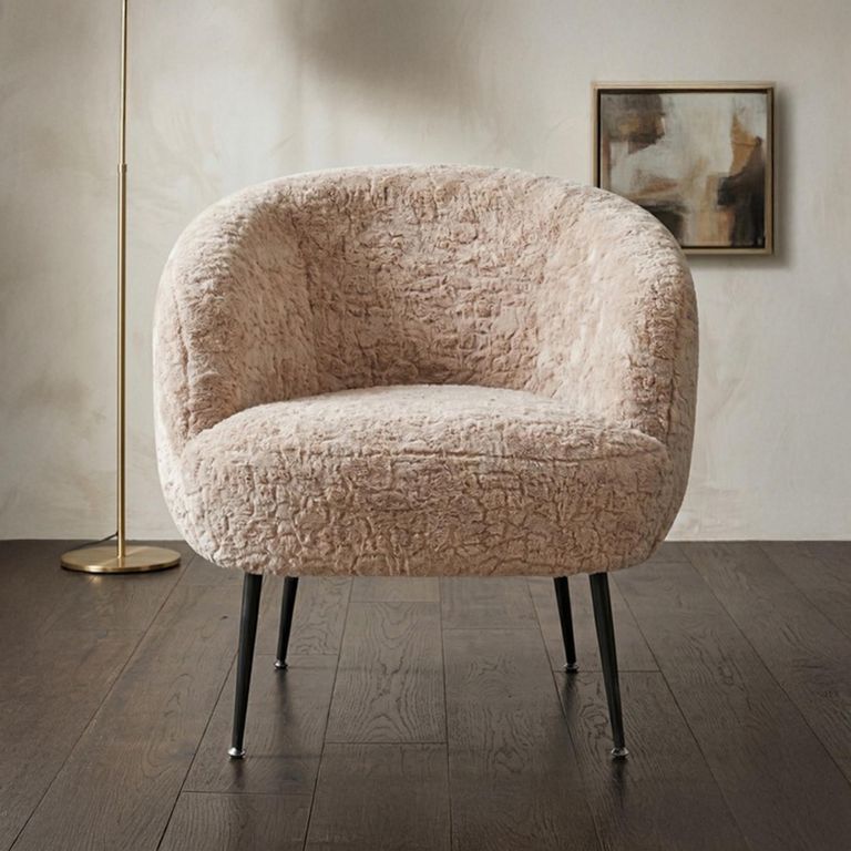 Willow Accent Armchair - Fawn - Fabric