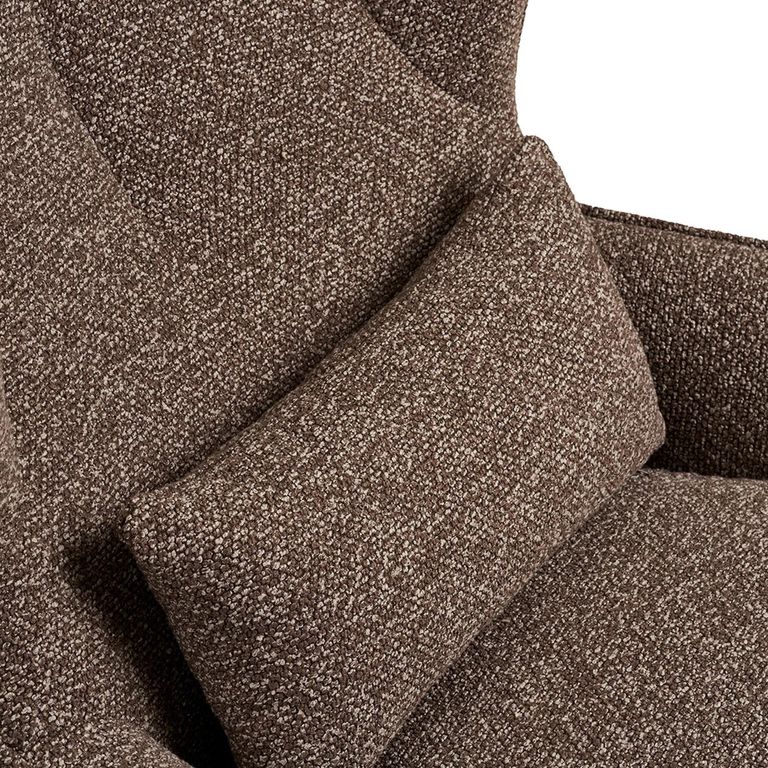 Blenheim Swivel Lounge Chair - Brown - Fabric