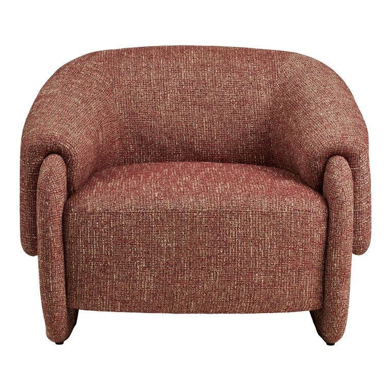 Hamilton Lounge Armchair - Curved Back - Fabric