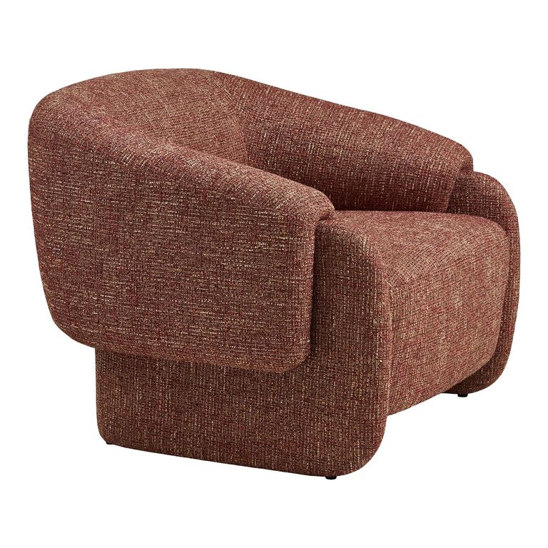 Hamilton Lounge Armchair - Curved Back - Fabric