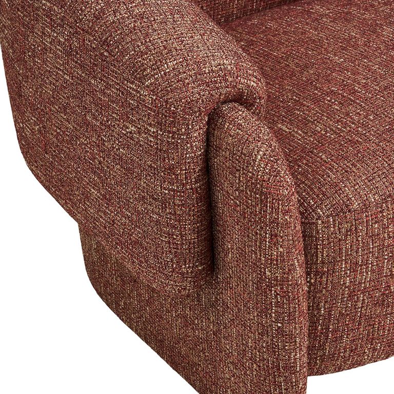 Hamilton Lounge Armchair - Curved Back - Fabric