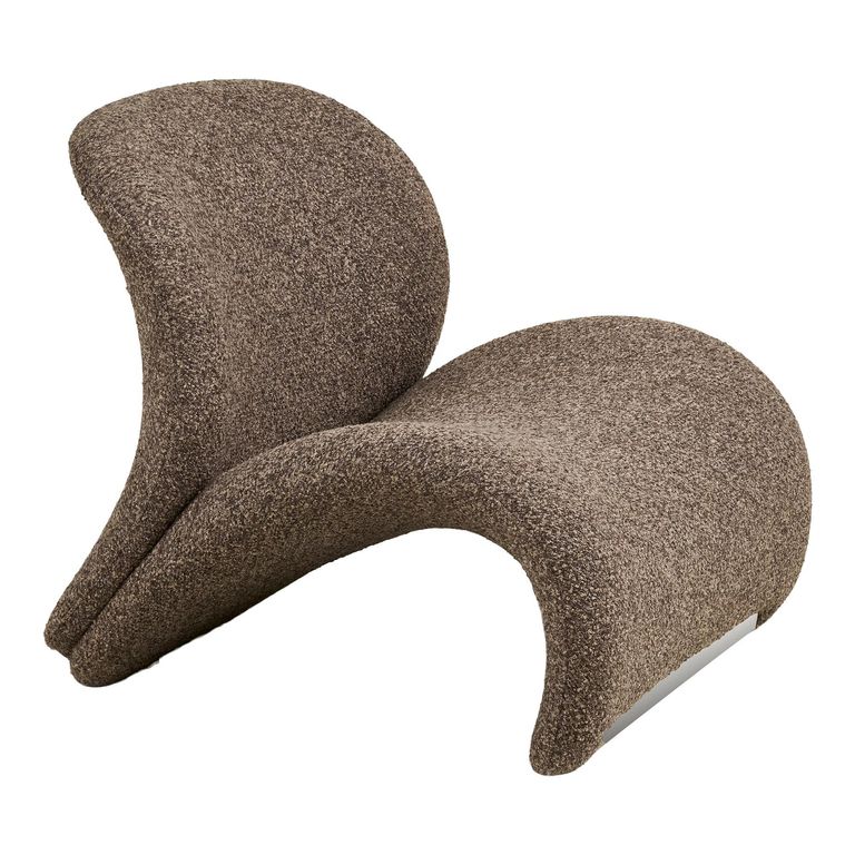 Sofia Lounge Chair - Brown - Fabric