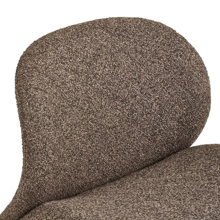 Sofia Lounge Chair - Brown - Fabric
