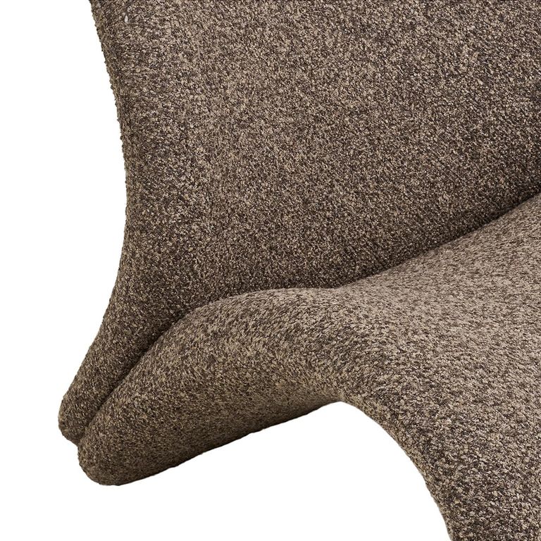 Sofia Lounge Chair - Brown - Fabric