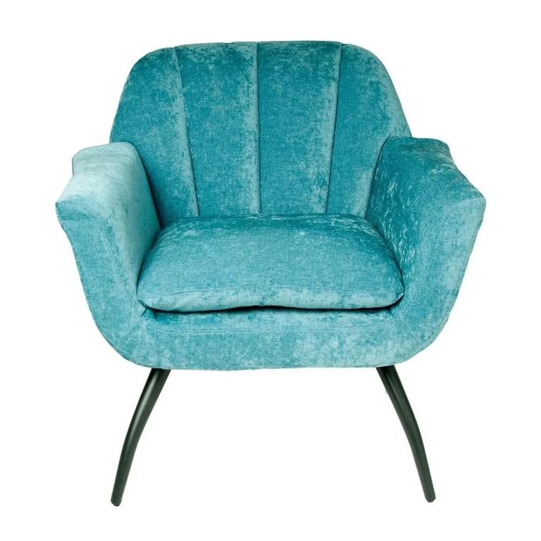 Amalfi Accent Chair - Chenille Fabric - Blue
