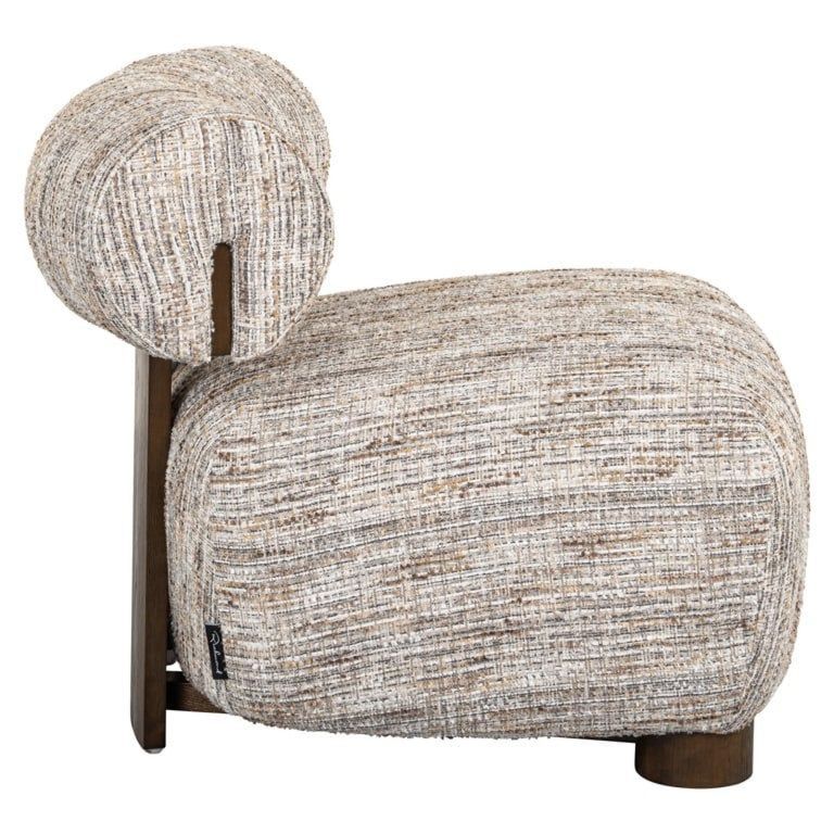 Arabella Beige Fabric Accent Chair