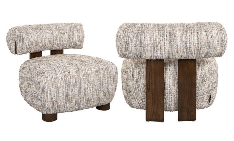 Arabella Beige Fabric Accent Chair