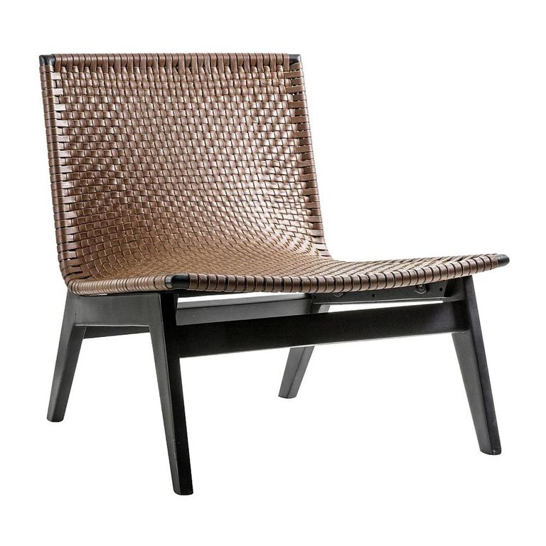 Clearance - Leeds Lounge Chair - Brown Leather - FSS14753