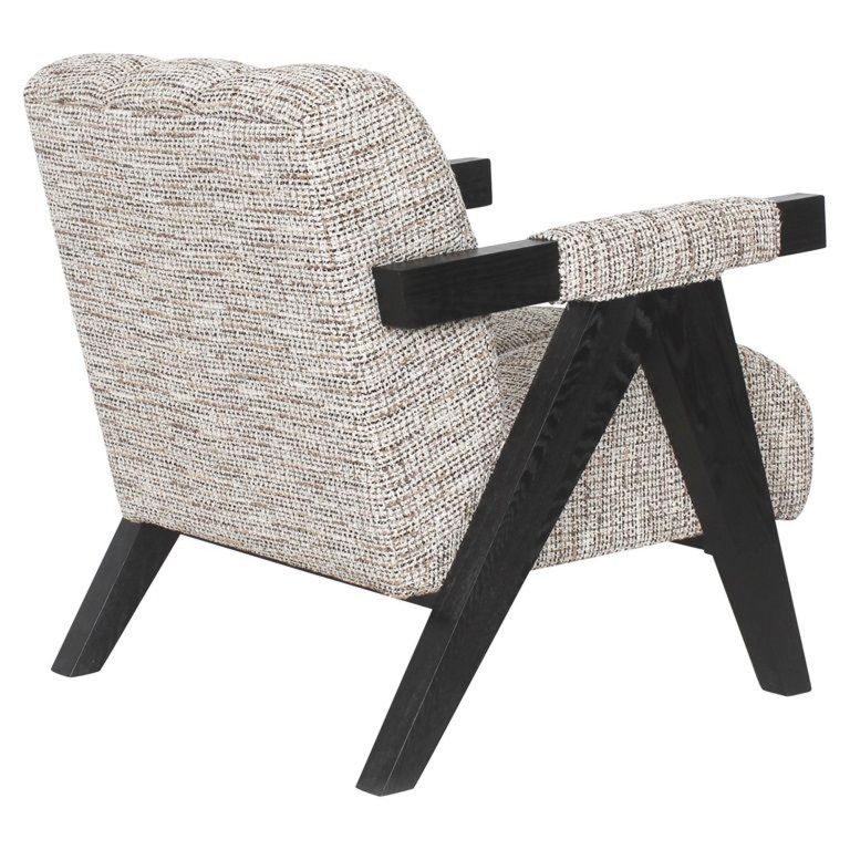 Clover Natural Fabric Accent Chair