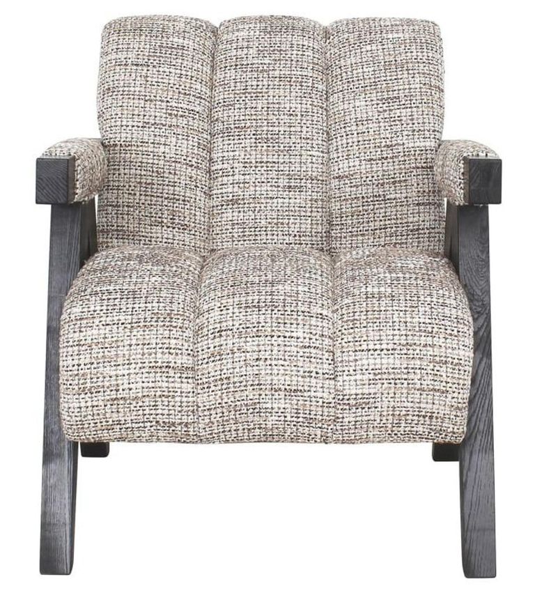 Clover Natural Fabric Accent Chair