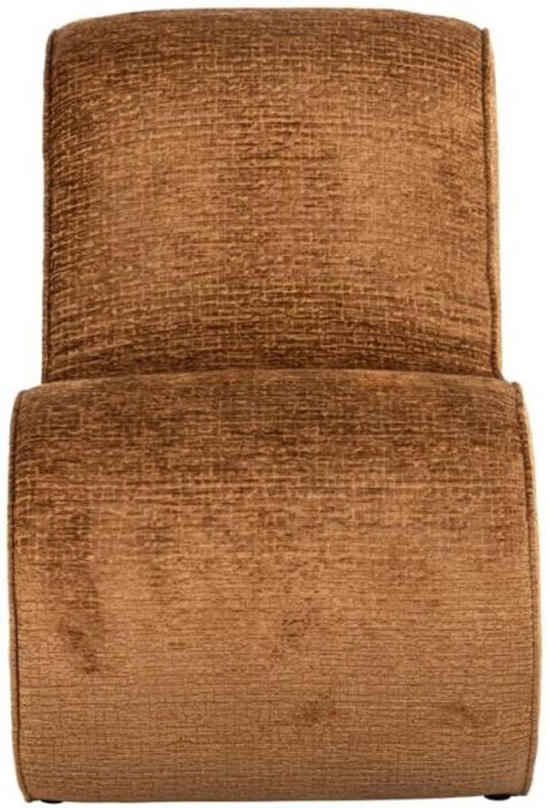 Frankie Brown Fabric Lounge Chair