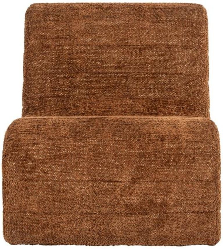 Kelly Cinnamon Fabric Lounge Chair