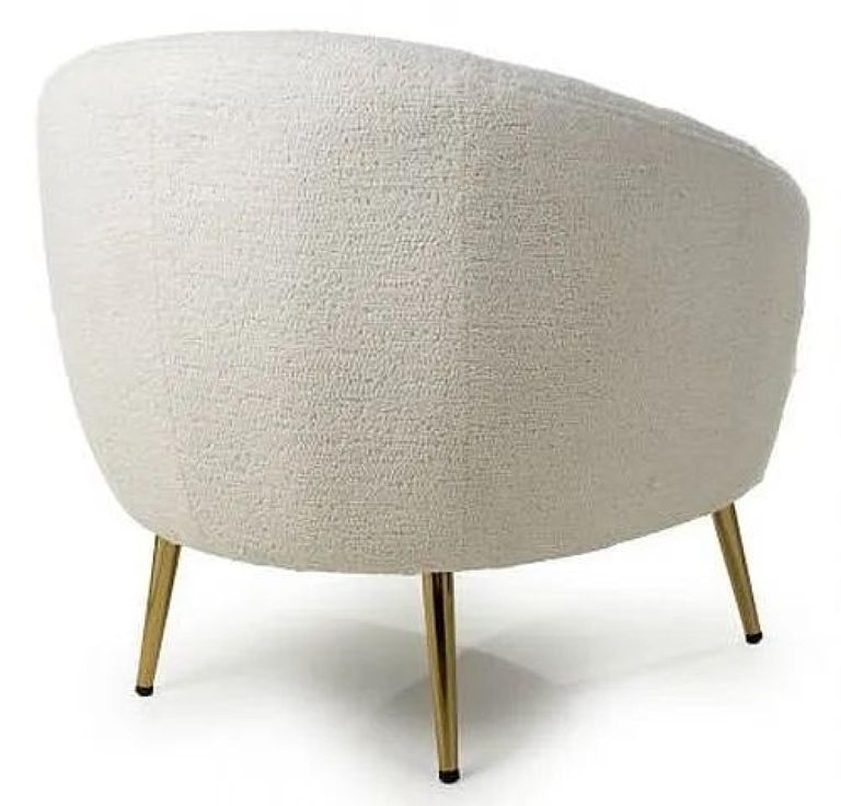 Lucia Tub Chair - Boucle - Vanilla White