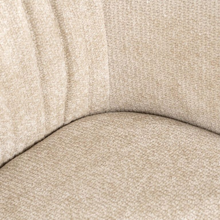 Madeline Cream Fabric Swivel Chair
