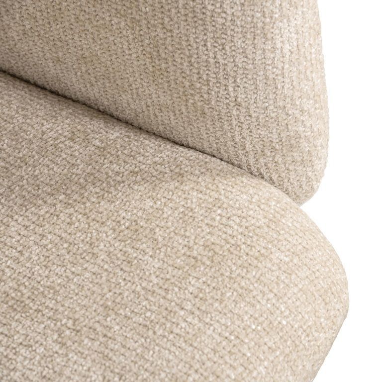 Madeline Cream Fabric Swivel Chair