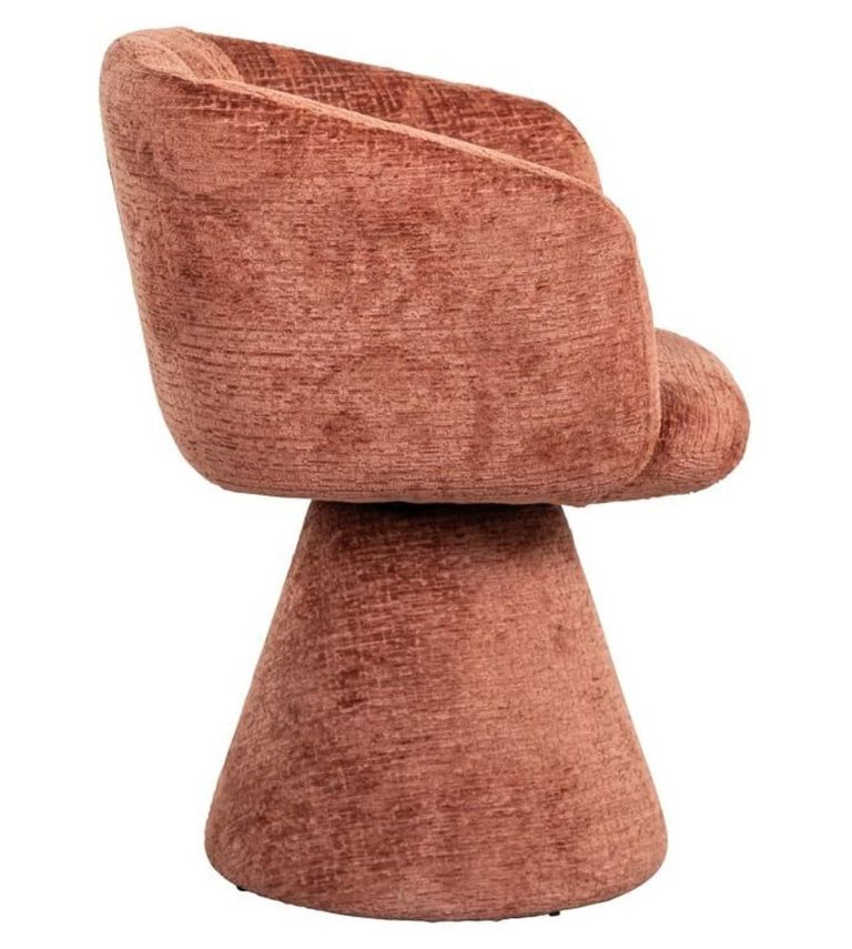 Madeline Pink Fabric Swivel Chair