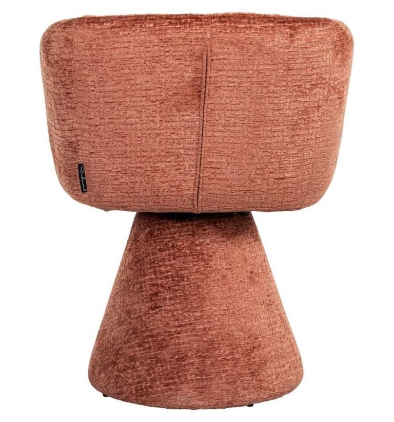 Madeline Pink Fabric Swivel Chair