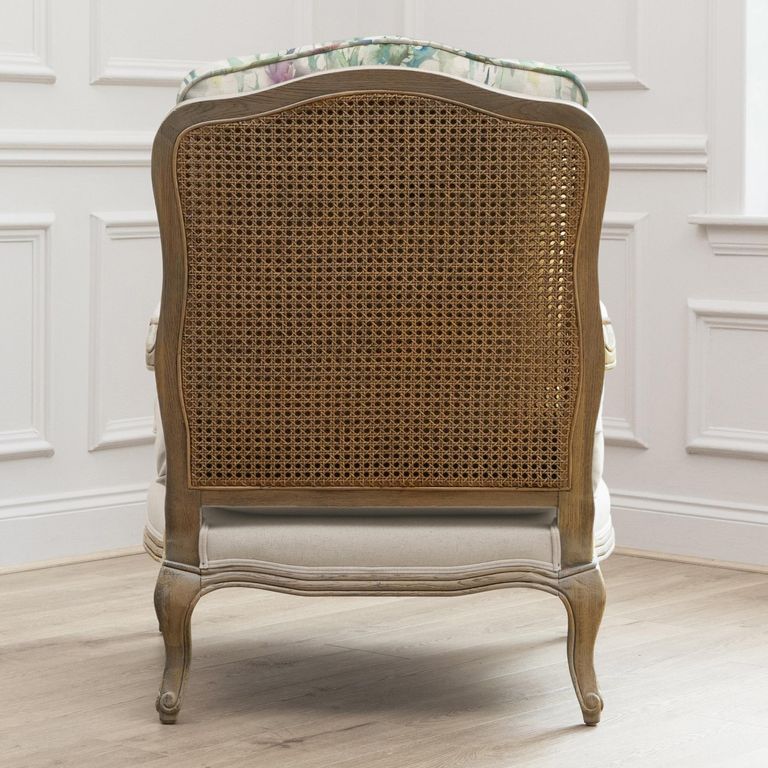 Cirsium Florence Armchair - Oak and Damson - Printed
