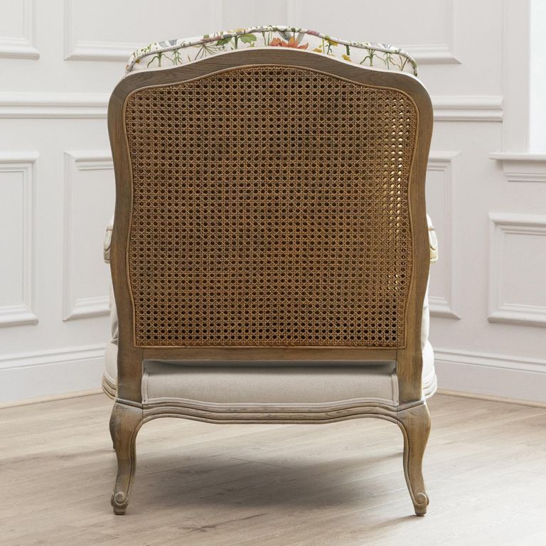 Delamere Florence Armchair - Oak and Linen - Printed