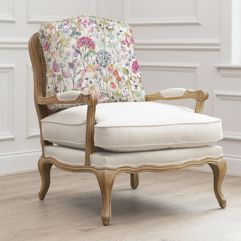 Hedgerow Florence Armchair - Oak and Lotus - Printed