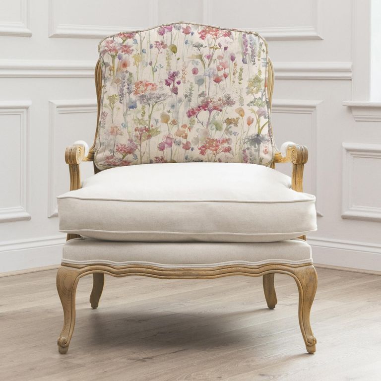 Ilinizas Florence Armchair - Oak and Poppy - Printed