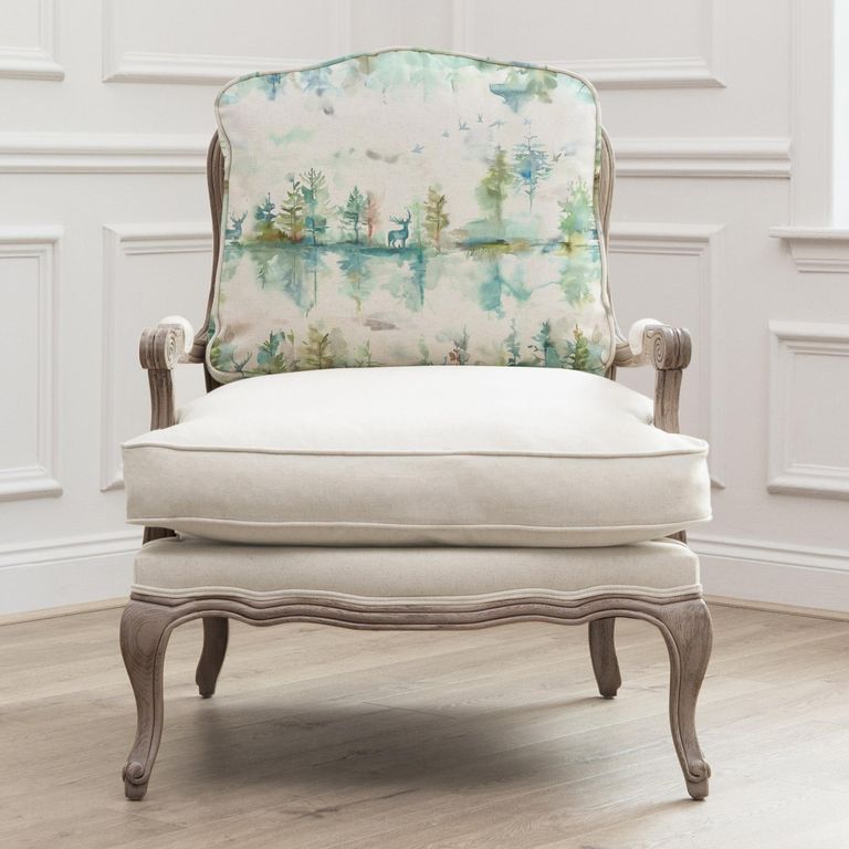 Wilderness Florence Armchair - Stone and Topaz - Printed
