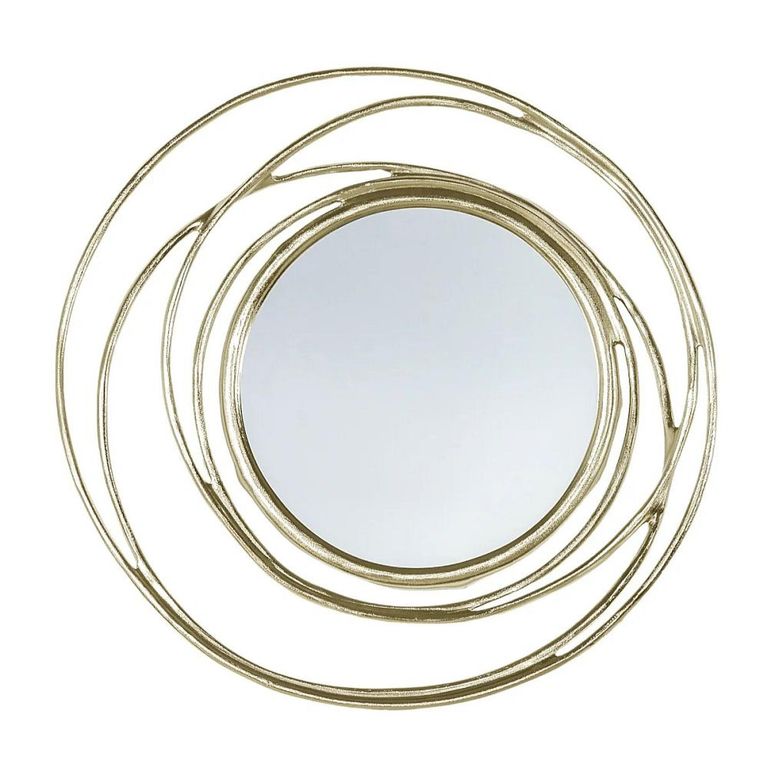 Clearance - Allende Wall Mirror - Round - Satin Gold - 66cm x 66cm - A634