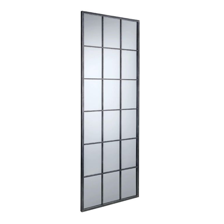 Somma Window Mirror - Rectangular - Pewter