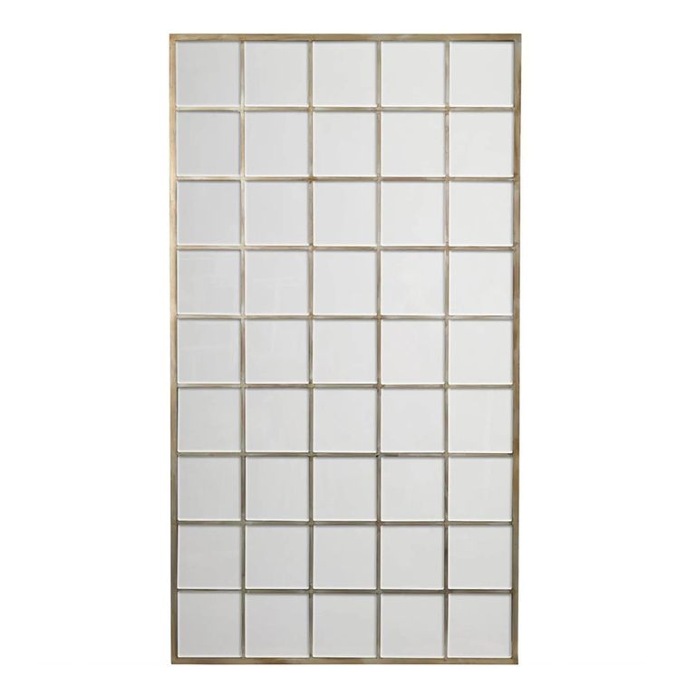 Blakely Wall Mirror - Antique Gold Window - 100cm x 180cm