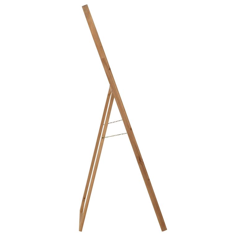 Curved Cheval Mirror - Natural - Fir Wood - 52cm x 162cm