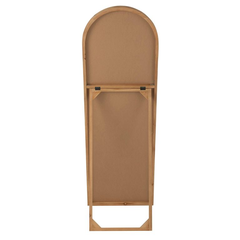 Curved Cheval Mirror - Natural - Fir Wood - 52cm x 162cm
