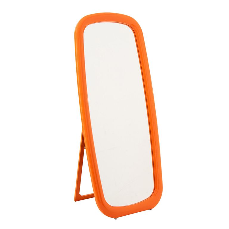 Cheval Mirror - Orange Painted - Wood - 80cm x 180cm