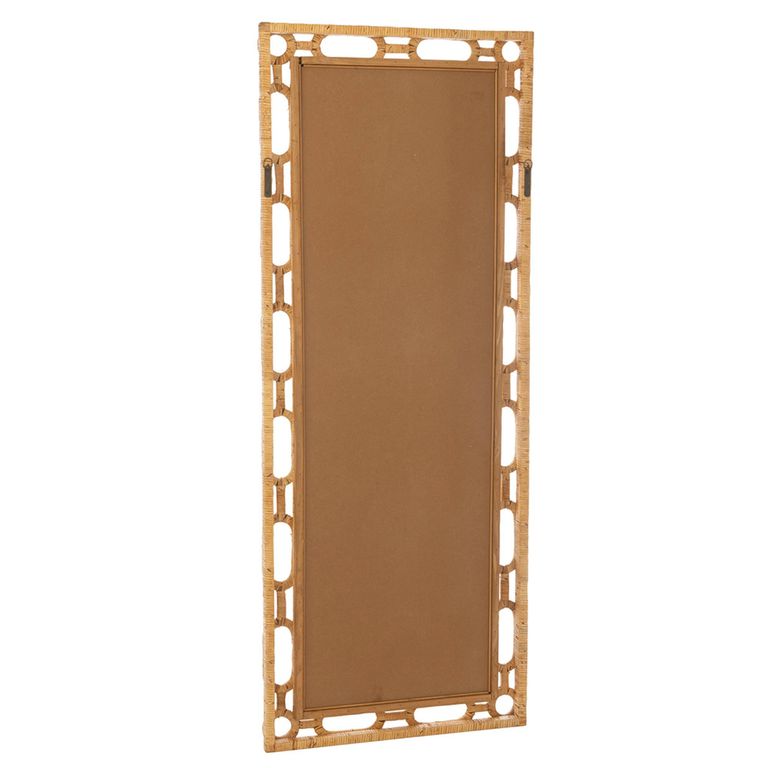 Ring Wall Mirror - Large - Natural - Rattan and Wood - 67cm x 172cm