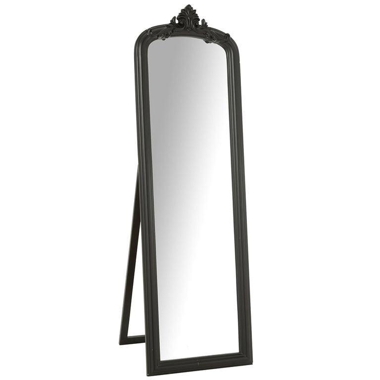 Standing Cheval Mirror - Black - Emi Wood - 56cm x 180cm