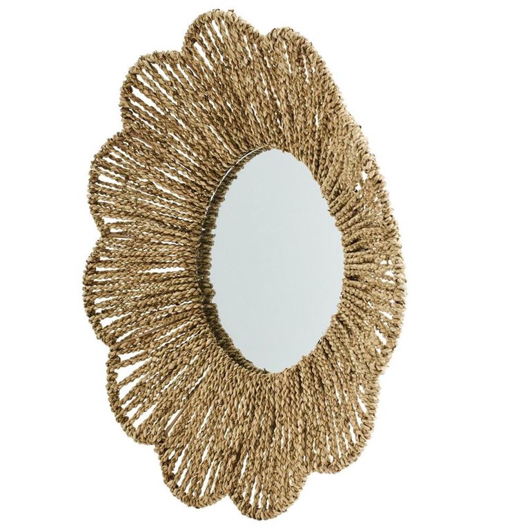 Wall Mirror - Round - Natural - Seagrass - 50cm x 10cm