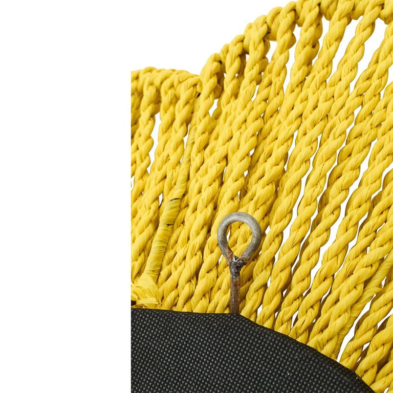 Wall Mirror - Round - Yellow - Raffia - 50cm x 10cm