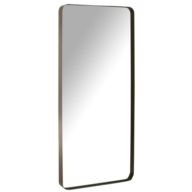 Markus Leaner Mirror - Dark Brown - Glass and Metal - 180cm x 80cm
