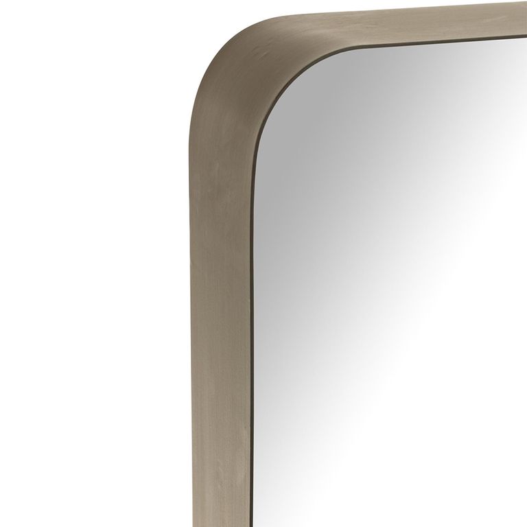 Markus Leaner Mirror - Dark Brown - Glass and Metal - 160cm x 44cm