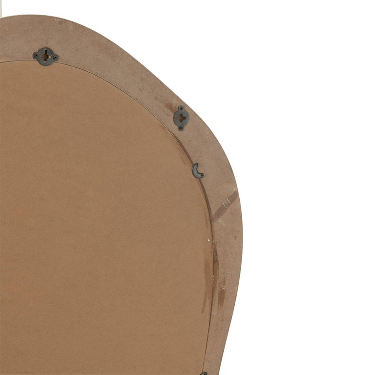 Moderna Wall Mirror - Abstract - White - Wood - 120cm x 68cm
