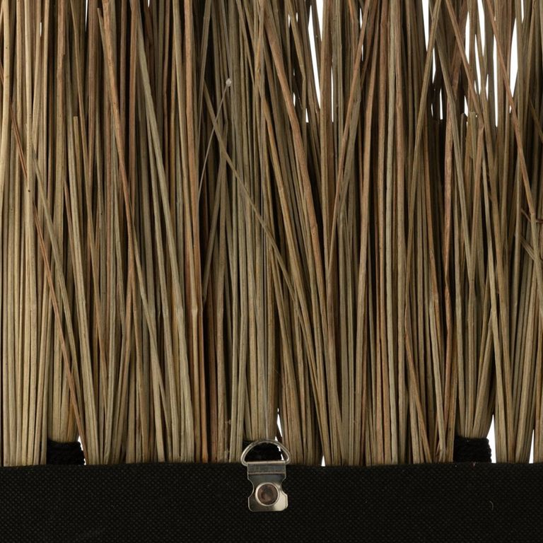 Wall Mirror - Oval - Pattern 2 Layers - Natural and Black - Seagrass - 115cm x 90cm