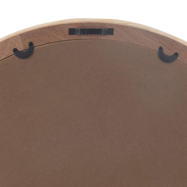 Wall Mirror - Round - Natural - Bamboo Wood - 81cm x 3.5cm