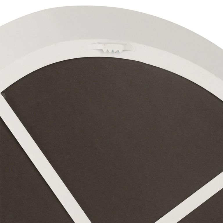 Wall Mirror - Abstract - Small - White - Glass and Metal - 60.5cm x 58cm