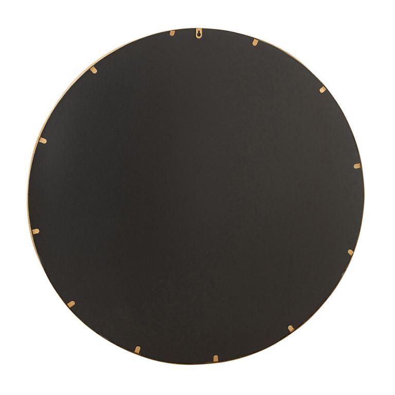 Aurora Wall Mirror - Round - Gold - Glass and Metal - 92cm x 6.5cm
