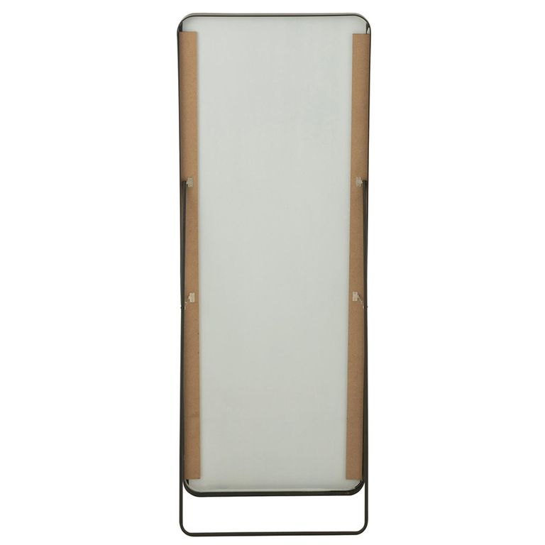 Cheval Mirror - Black - Glass and Metal - 55cm x 150cm