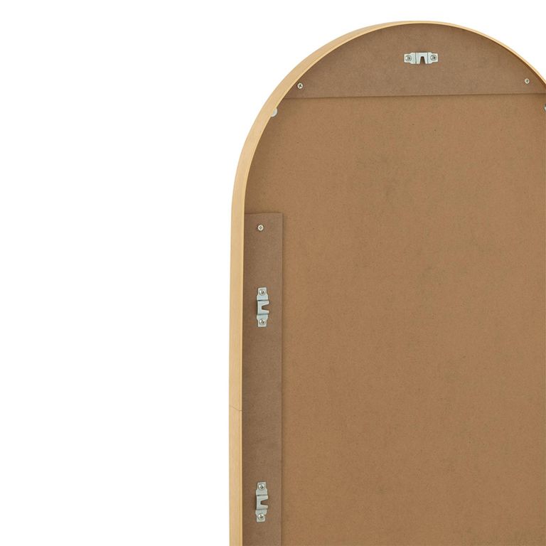 Grale Wall Mirror - Oval - Gold - Glass and Metal - 50cm x 100cm