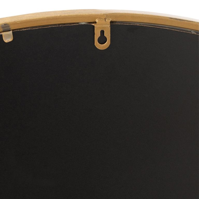 Mona Wall Mirror - Round - Gold - Glass and Metal - 110cm x 2cm