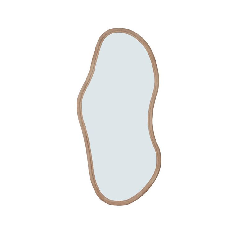 Brix Sophie Wall Mirror - Abstract - Large - Natural - Wood - 80cm x 170cm