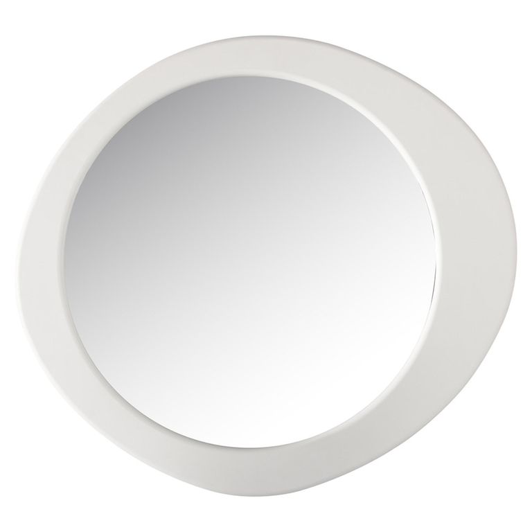 Bloomstone Wall Mirror - Oval - White - 108cm x 120cm