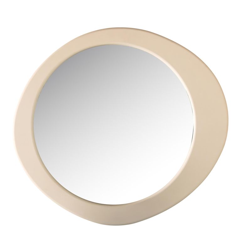 Clayton Wall Mirror - Oval - Beige - 108cm x 120cm